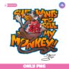 Retro Vintage She Wants To Sell My Monkey Funny Meme PNG