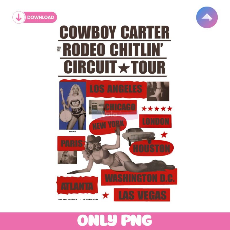 Beyonce Cowboy Carter And The Rodeo Chitlin Circuit Tour Png