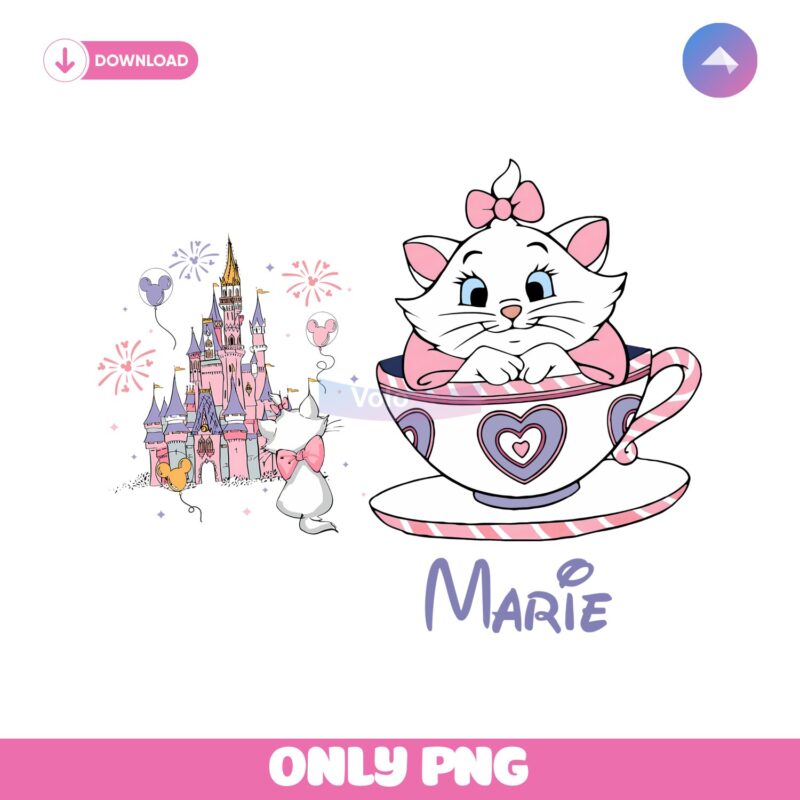 Disney The Aristocats Marie Cat Mad Tea Cup Party Png