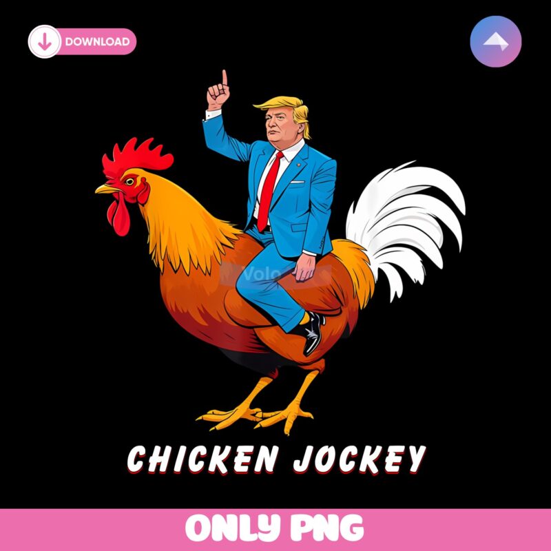 Official Chicken Jockey Funny Trump Png