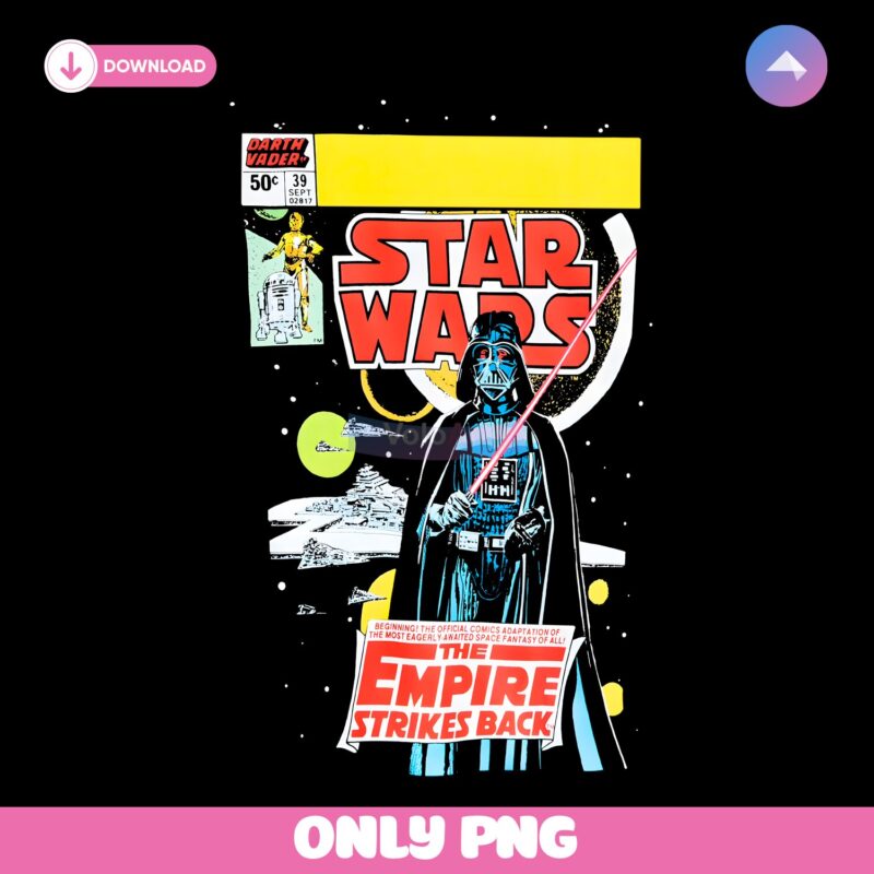 Retro Star Wars The Empire Strikes Back Comic PNG