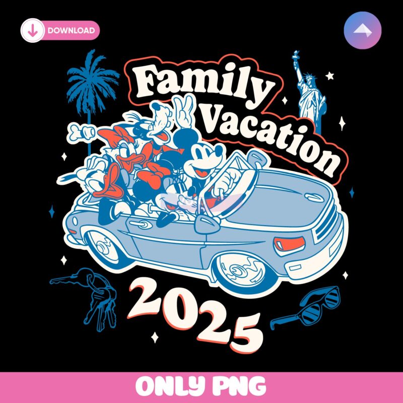 Road Trip With Mickey And Friends Family Vacation 2025 SVG