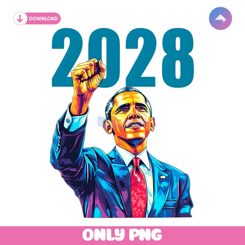 2028 Barack Obama For President Election PNG
