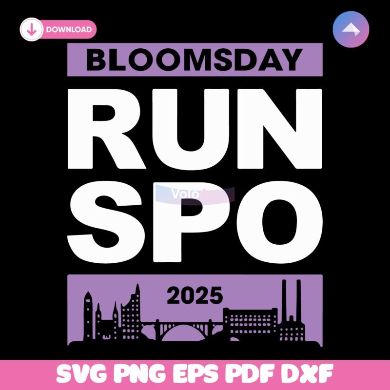 Bloomsday Gear Run Spo 2025 SVG