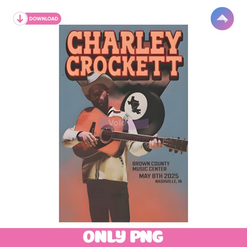 Charley Crockett Tour 2025 Brown County Music PNG