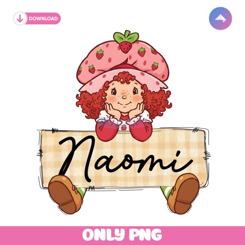 Custom Name Berry Sweet Coquette Girl PNG