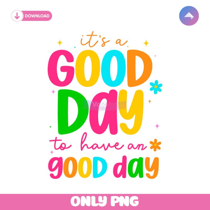 Good Day Retro Groovy PNG Design