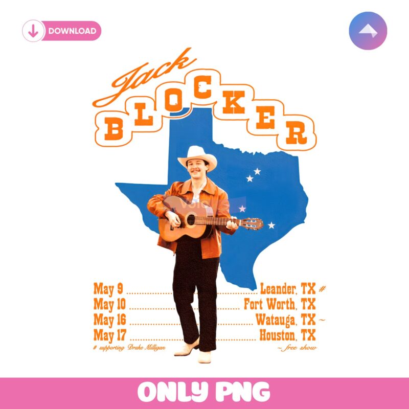 Jack Blocker 2025 Watauga Tx Poster PNG