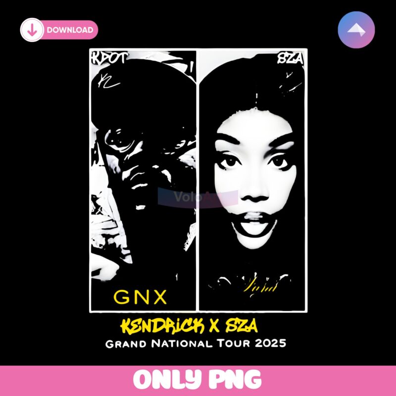 Kendrick Lamar X Sza Kdot Gnx Grand National Tour 2025 PNG