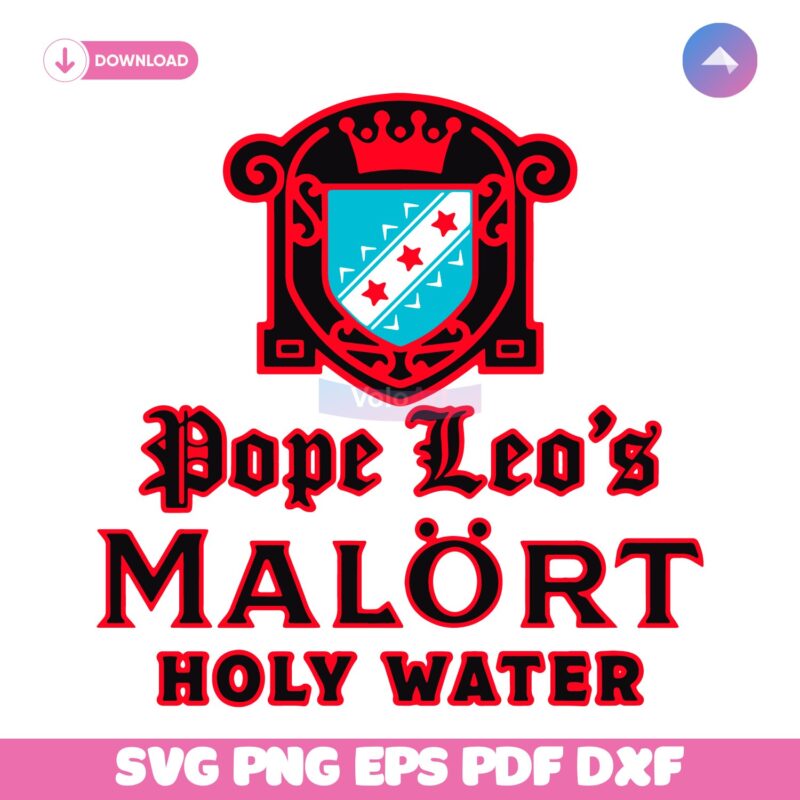 Pope Leos Malort Holy Water Jeppsons Malort SVG