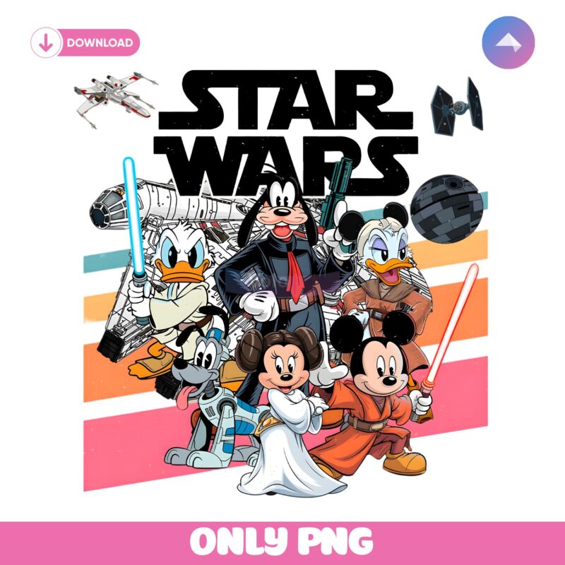 Retro Mouse And Friends Star Wars PNG