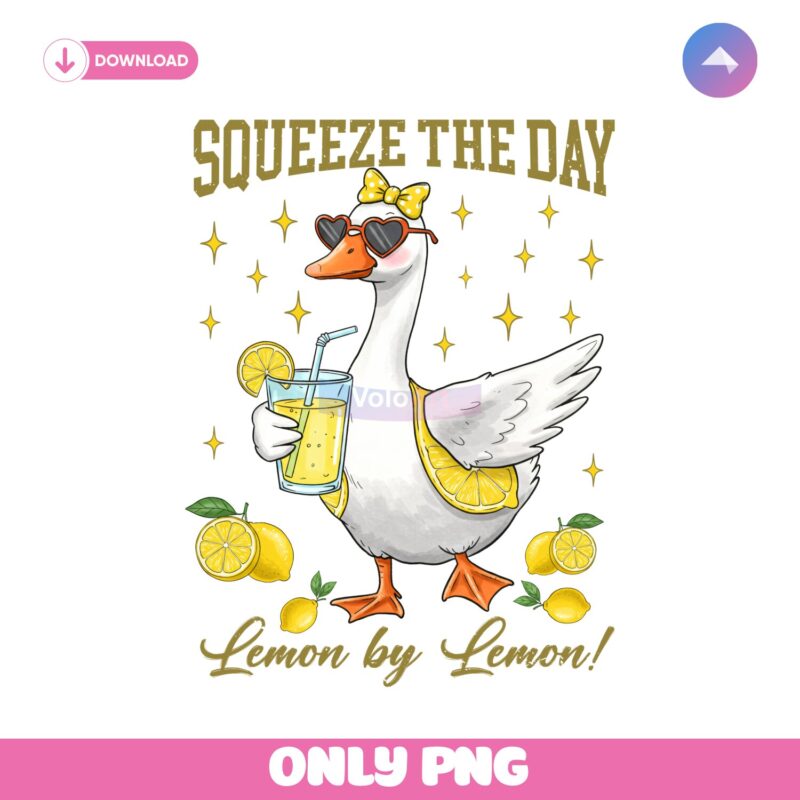 Squeeze The Day Lemon By Lemon Sarcastic Goose Png
