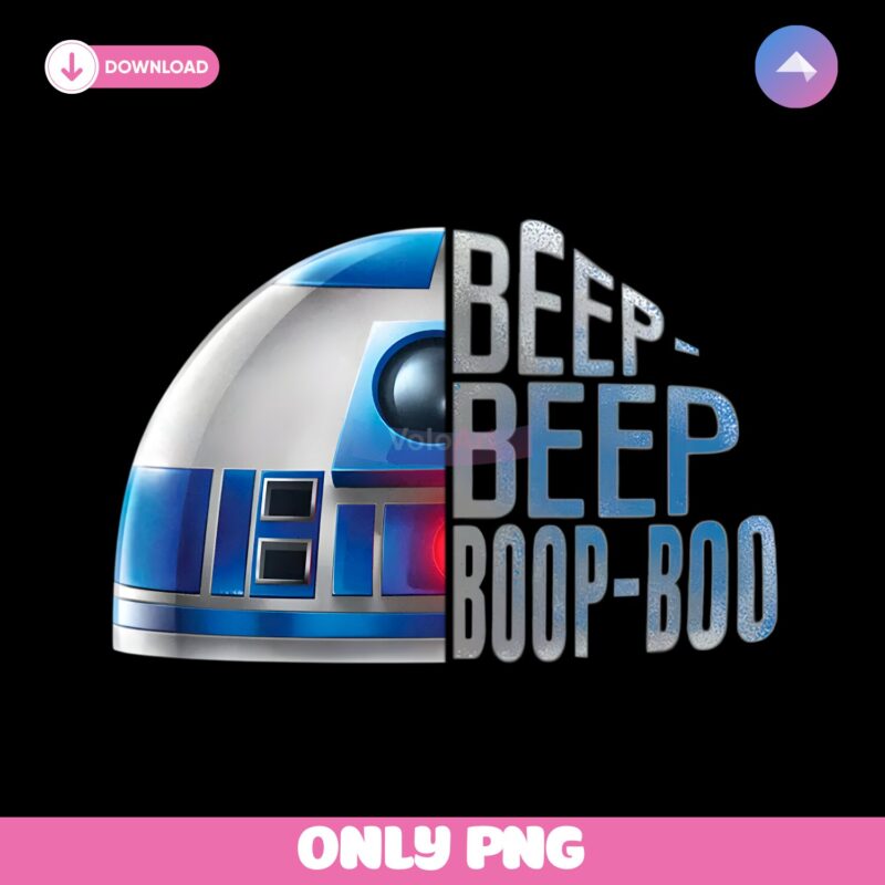 Star Wars R2 D2 Beep Boop Boo Funny May The 4Th PNG