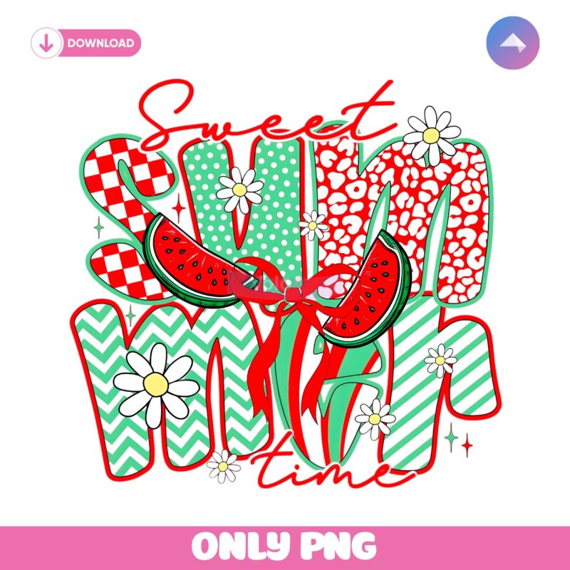 Sweet Summer Time Preppy Watermelon Shirt PNG