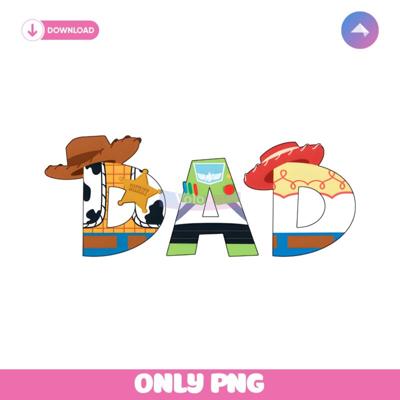 Toy Story Dad Woody Buzz Lightyear Jessie PNG