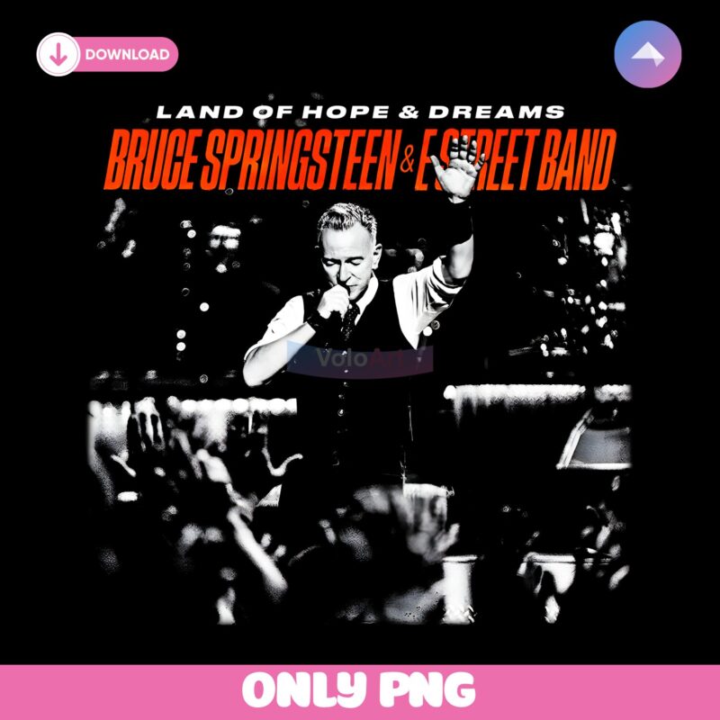 Bruce Springsteen Monochrome Live Performance Land Of Hope And Dreams PNG