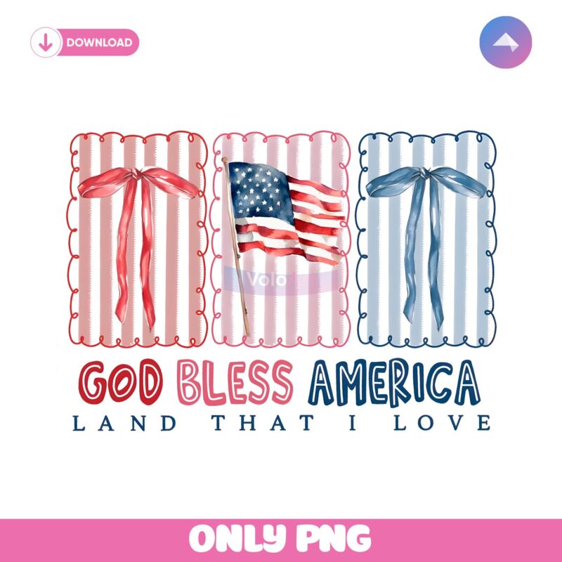 Coquette God Bless America Land That I Love PNG