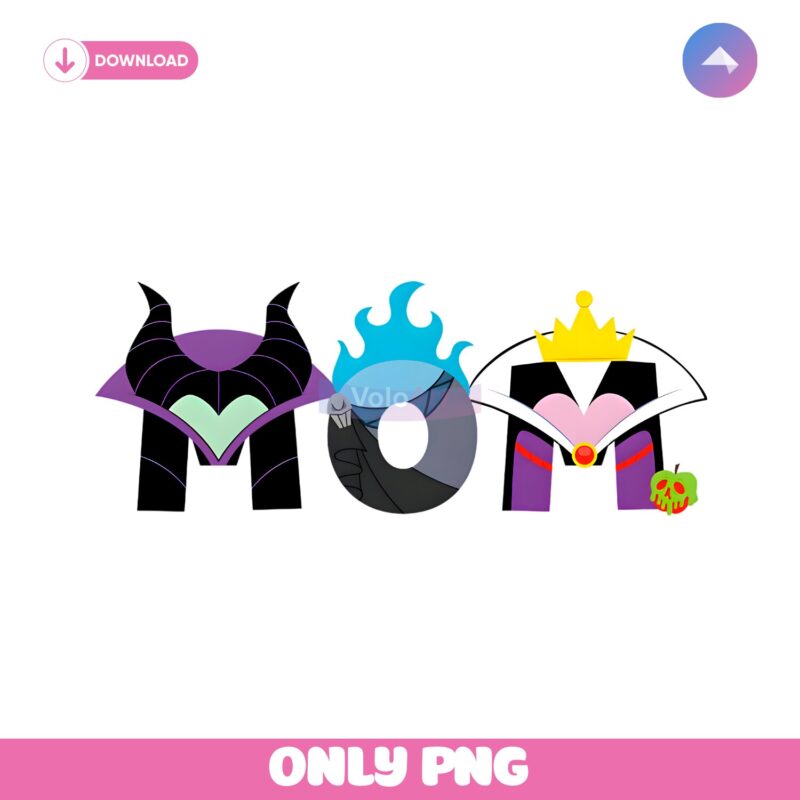 Disney Villains Mom Maleficent Hades Evil Queen Family Vacation PNG