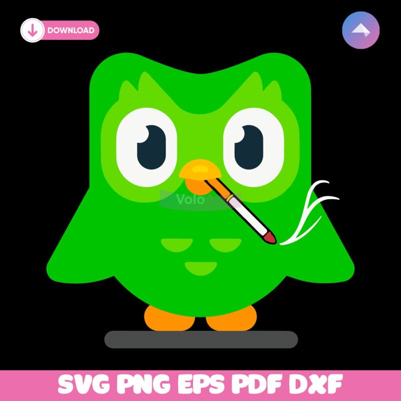 Duolingo Owl Smoking Meme Funny Language Learning SVG