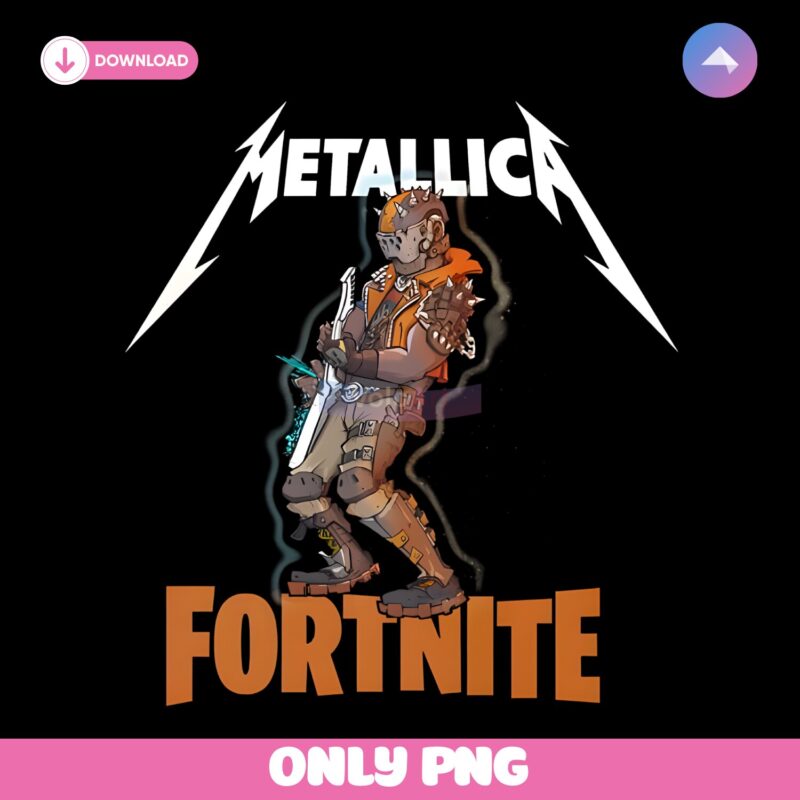 Fortnite Metallica Fire Warrior PNG