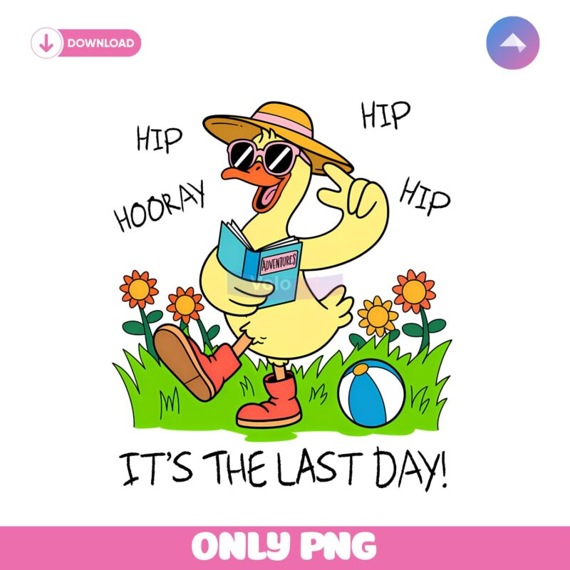 Funny Goose Summer Last Day School End Year PNG