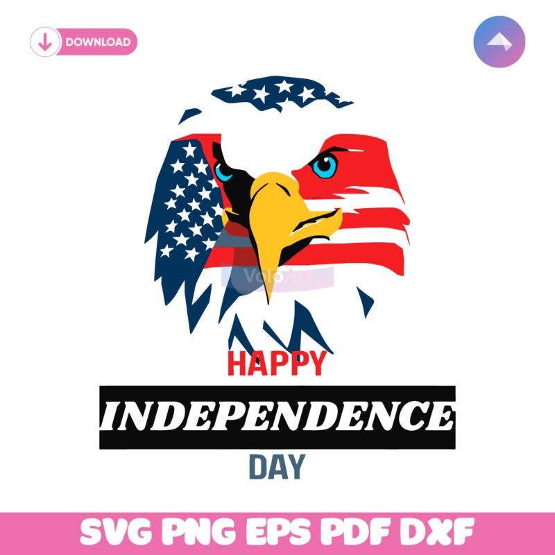 Happy Independence Day Eagle Patriotic SVG