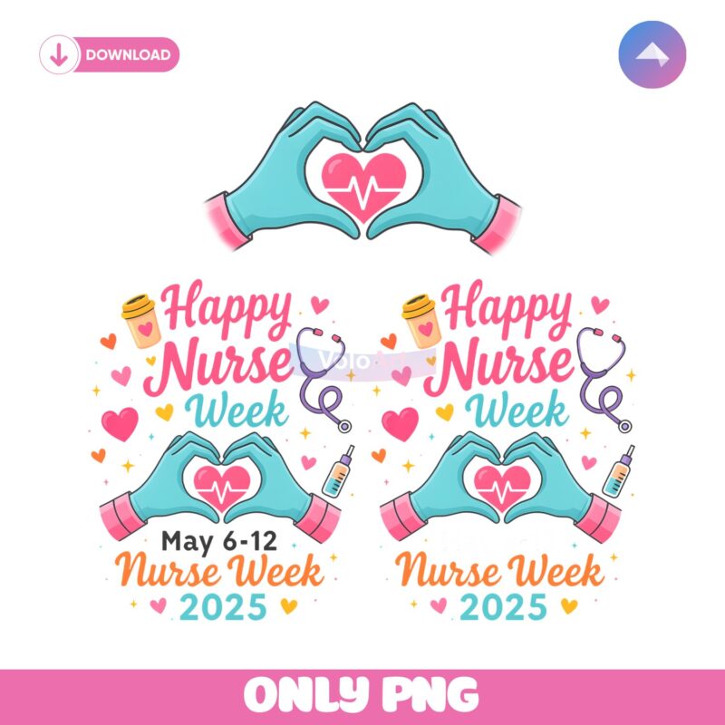 Happy Nurse Week 2025 Retro Nurse Life PNG