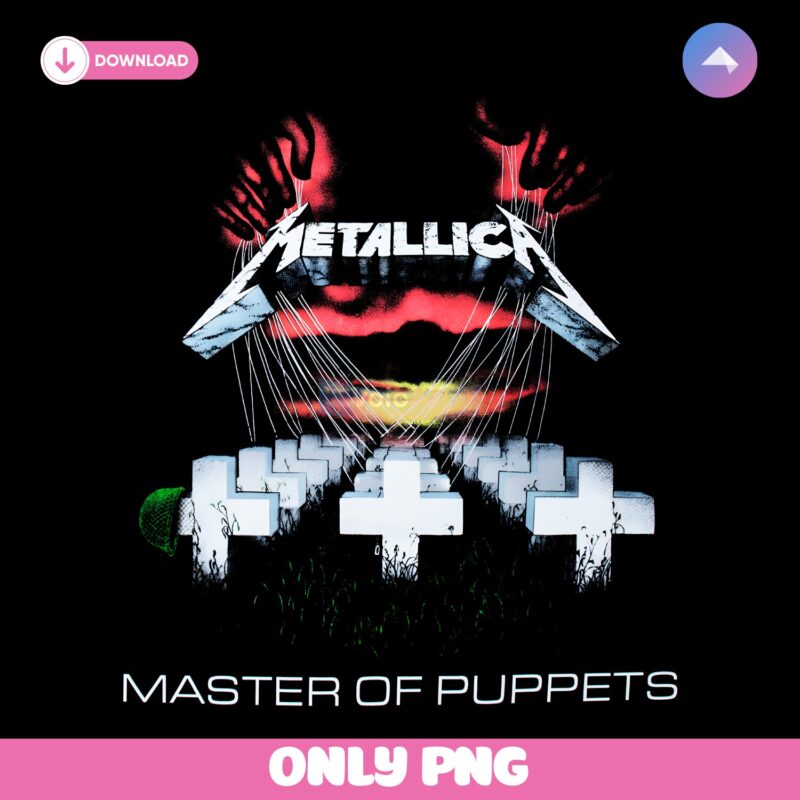 Metallica Master Of Puppets Album Cover PNG