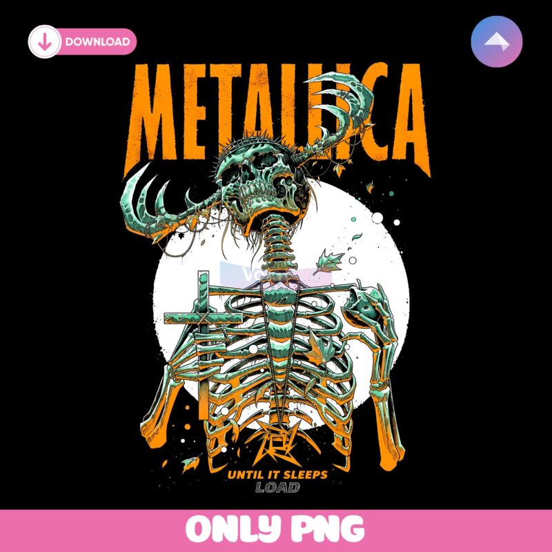 Metallica Until It Sleeps Load Skeleton Poster Art PNG