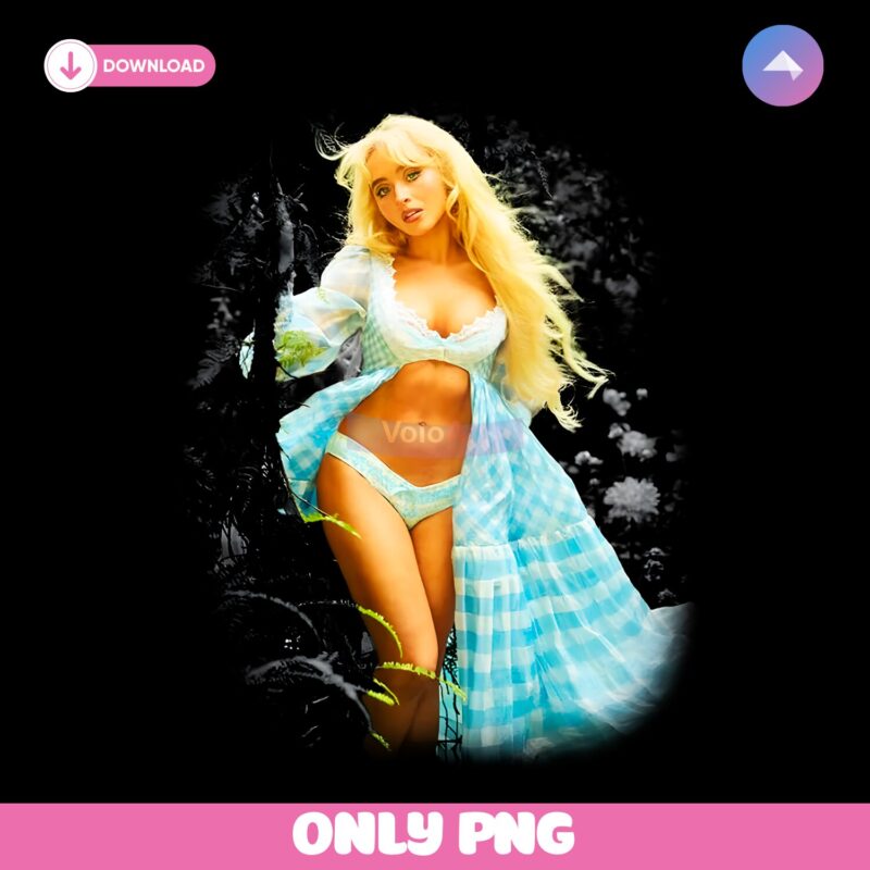 Sabrina Carpenter Coquette Style Garden Fantasy PNG