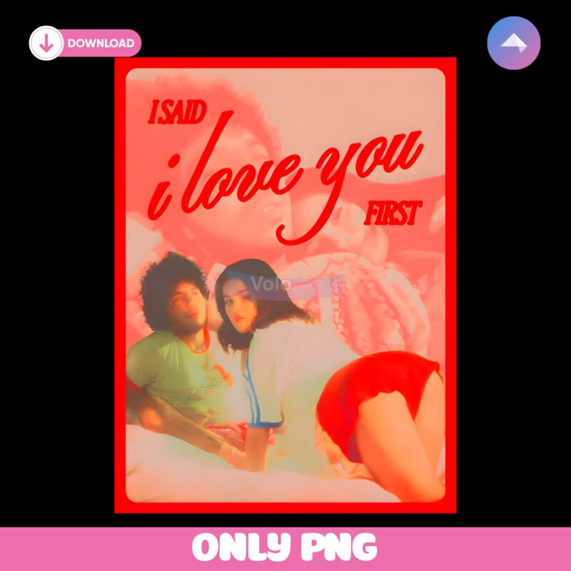 Selena Gomez I Said I Love You First Retro PNG