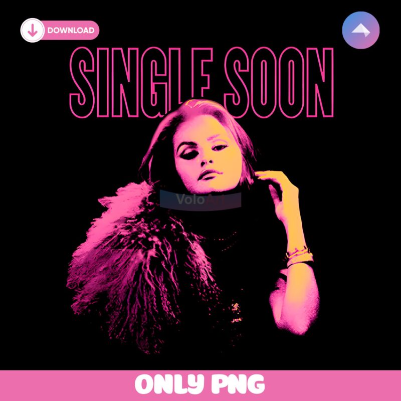 Selena Gomez Single Soon Pink Neon Retro Pop PNG