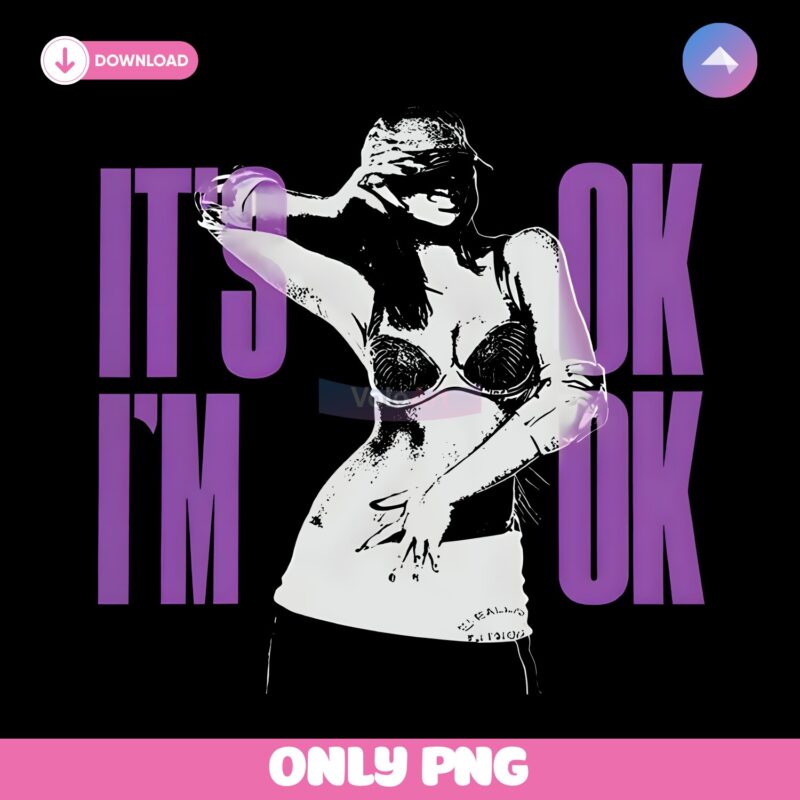 Tate Mcrae Its Ok Im Ok Tour Inspired Graphic PNG