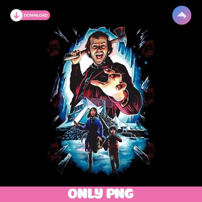 The Shining Horror Retro Movie Poster Art PNG