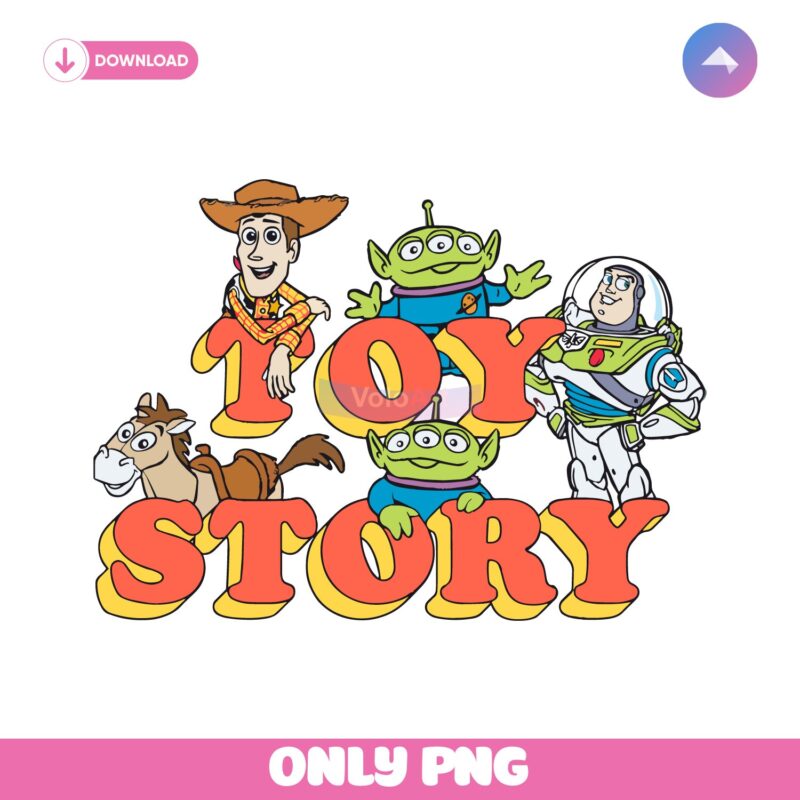 Toy Story Friends Adventure Cartoon Style PNG