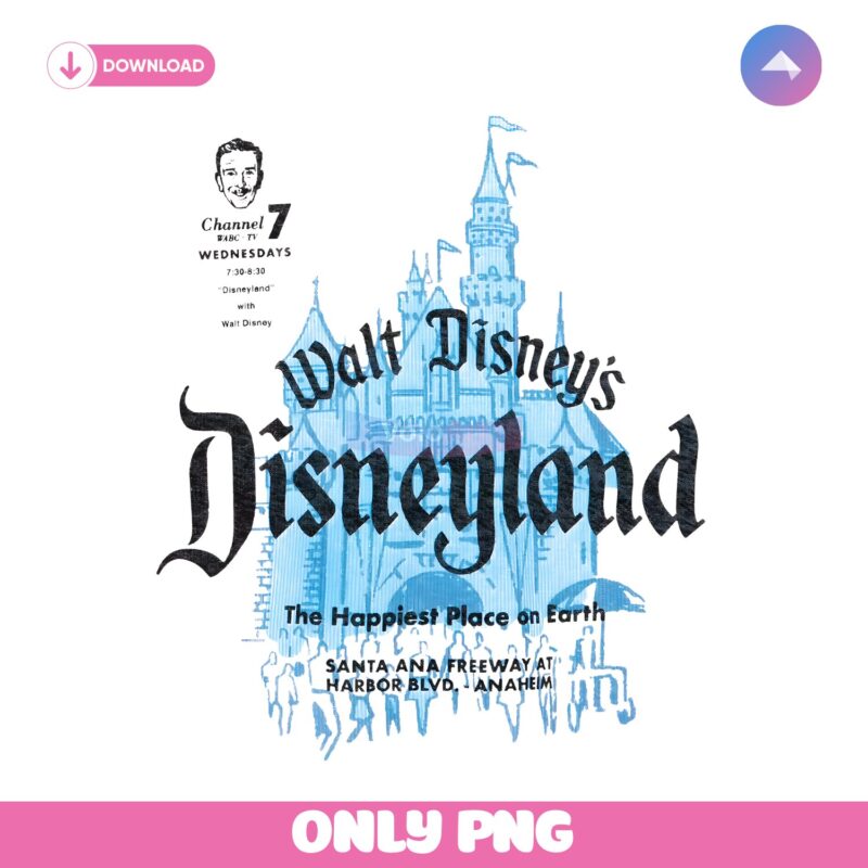 Walt Disney Disneyland Castle Retro Raglan PNG