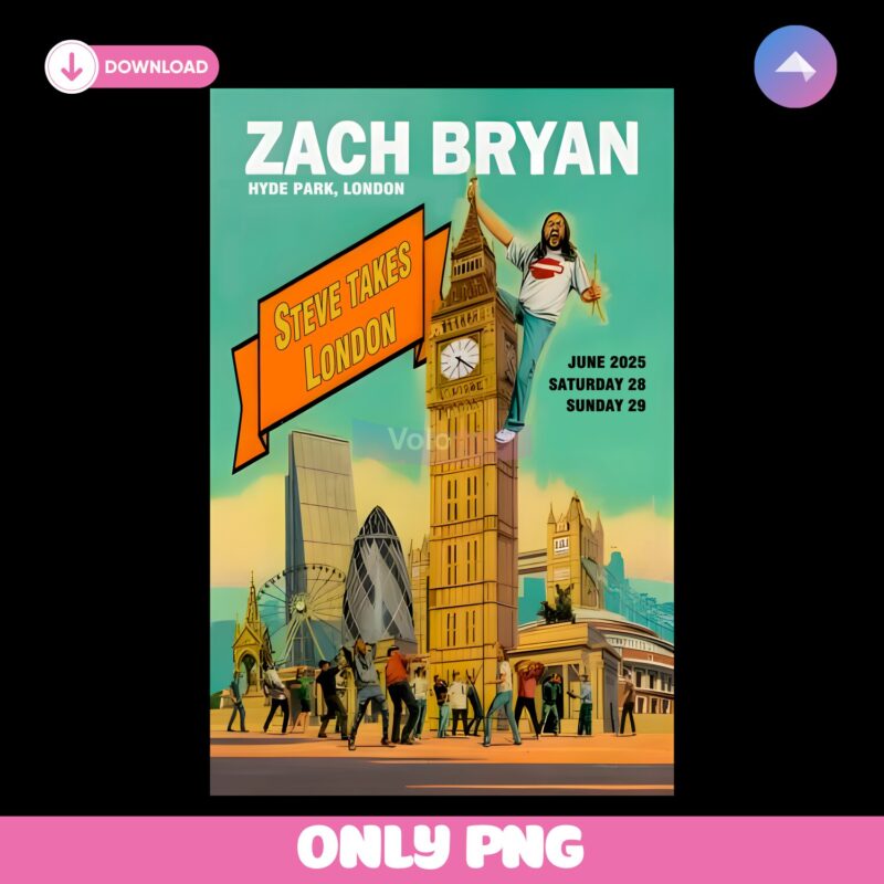 Zach Bryan Jun 28-29 2025 Bst Hyde Park Steve Takes London PNG
