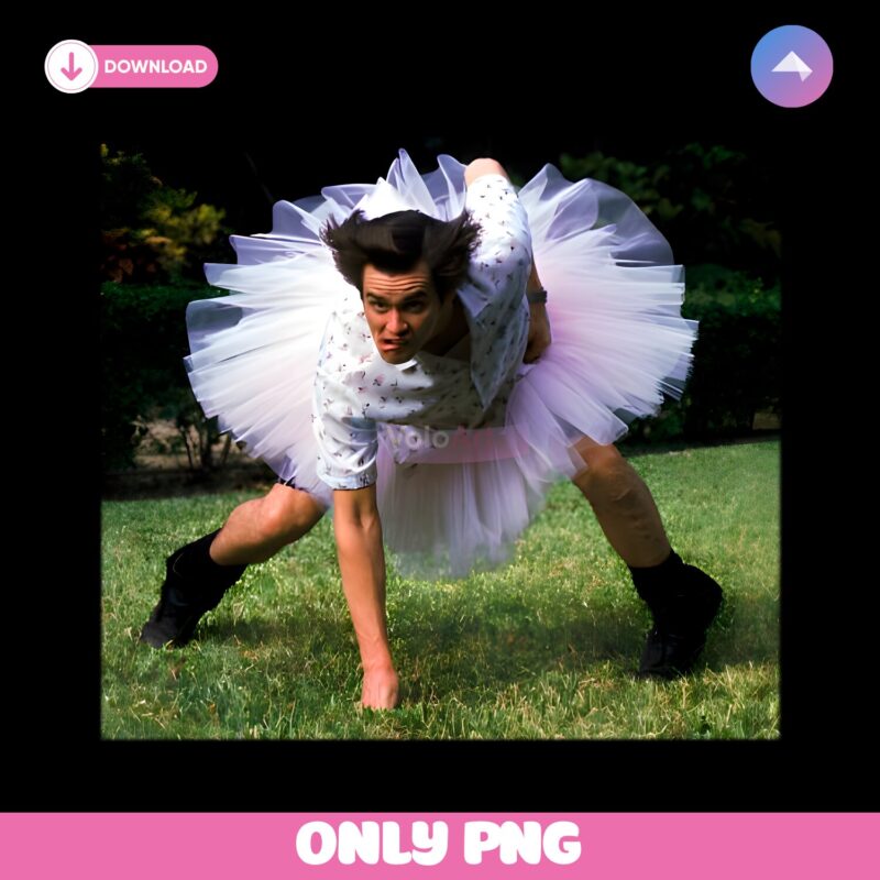Ace Ventura Tutu Funny Meme Scene PNG
