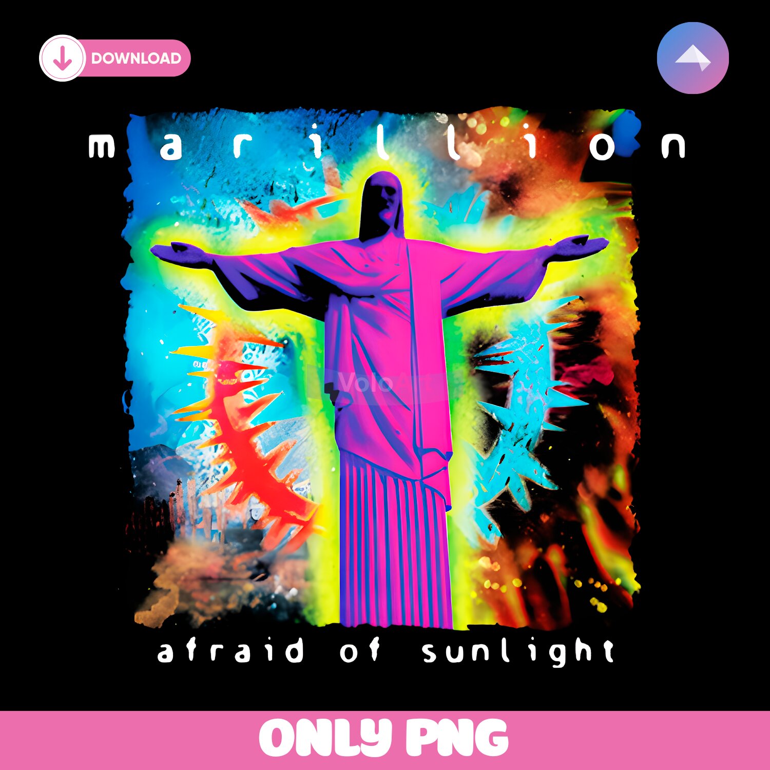 Afraid Of Sunlight Marillion Album Inspired Vintage Rock PNG