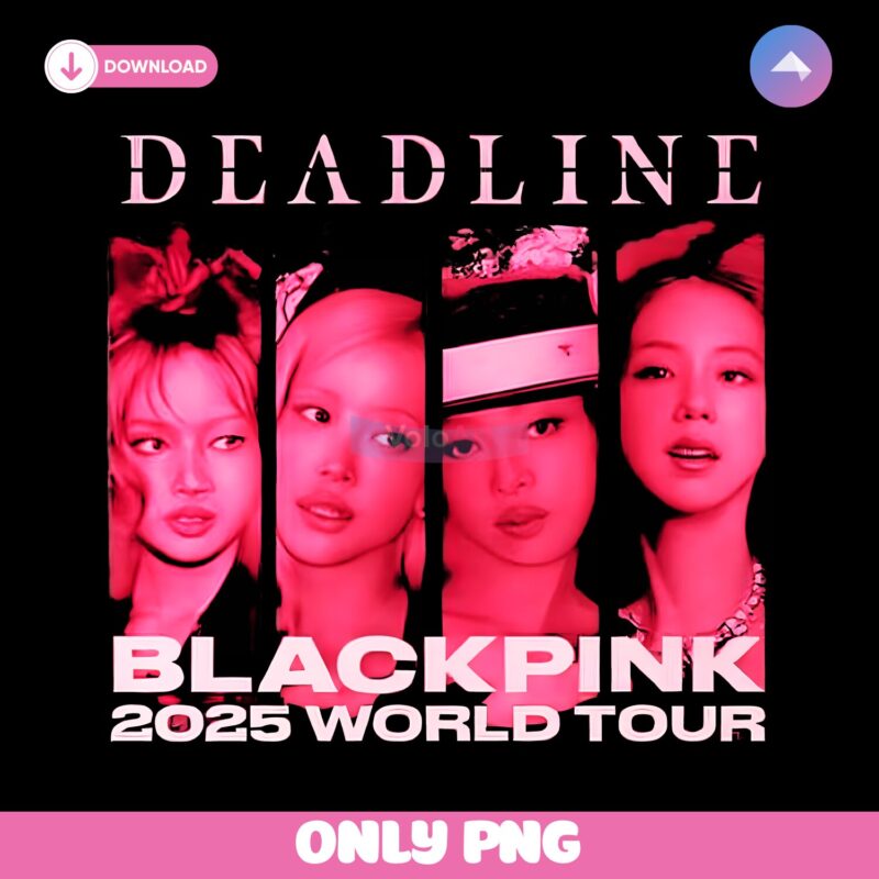 Blackpink 2025 World Tour  Kpop Concert Girl Group Graphic PNG