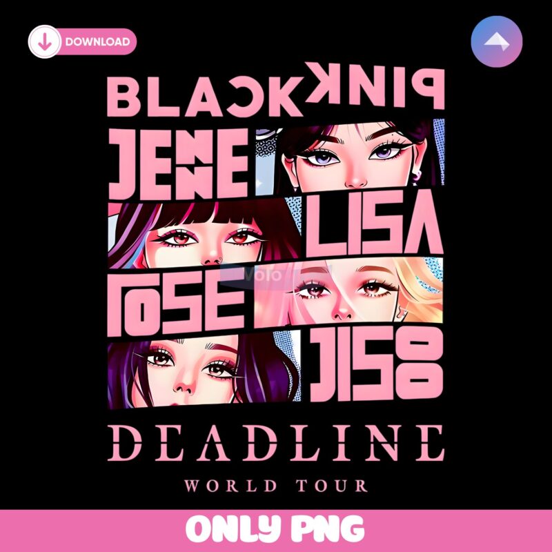 Blackpink Born Pink Deadline World Tour Anime Eyes PNG