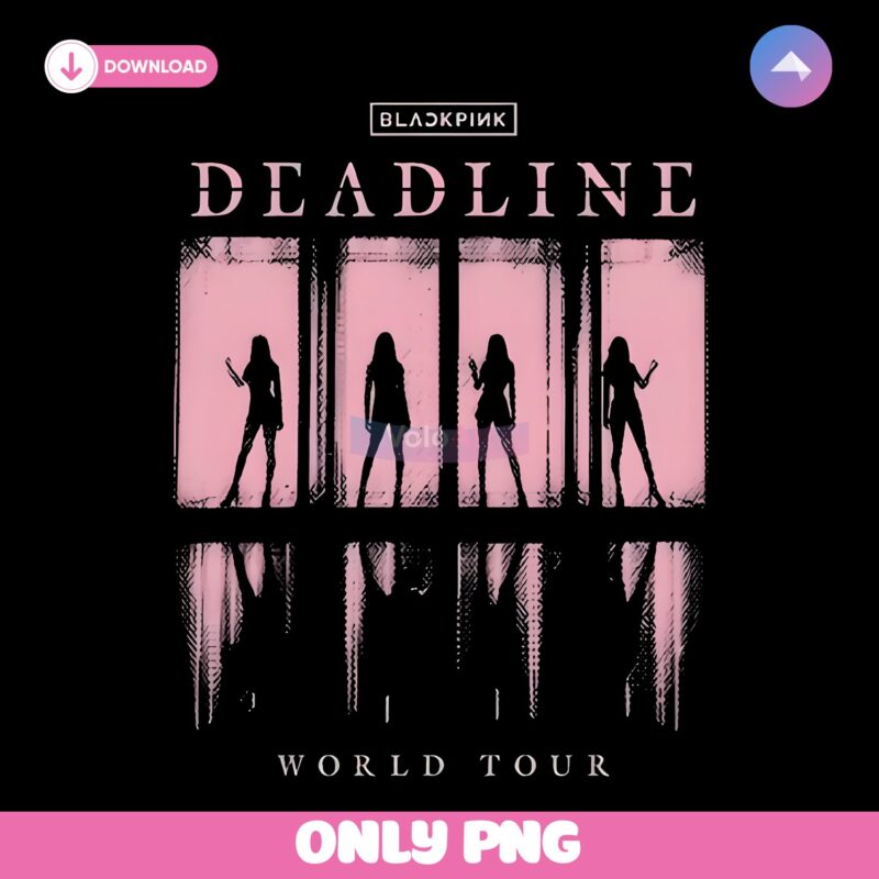 Blackpink Deadline World Tour Silhouette Concert Stage Scene PNG