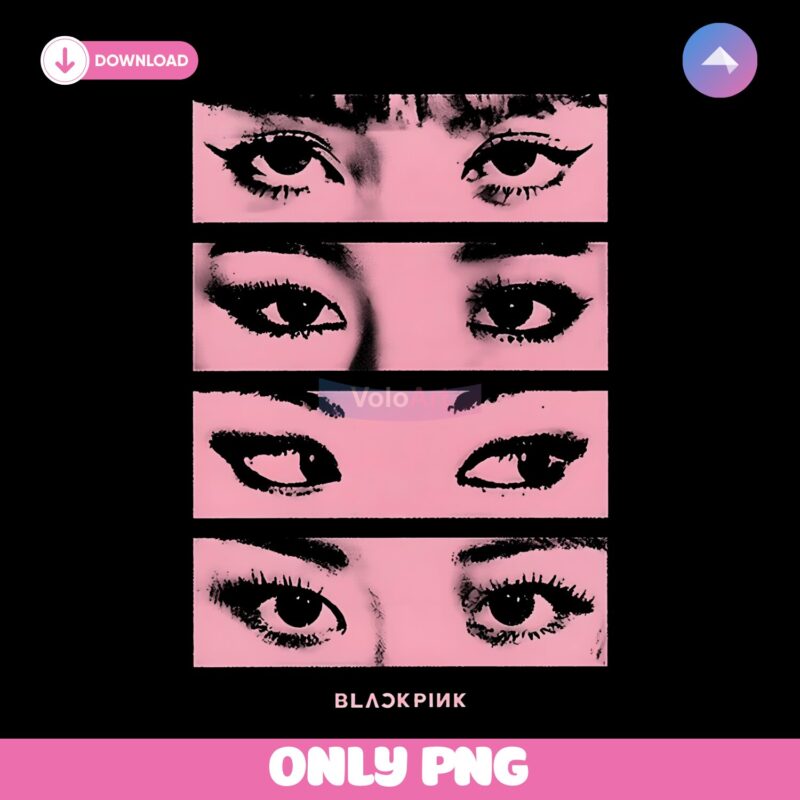 Blackpink Eyes Closeup Girl Group Tour Inspired PNG