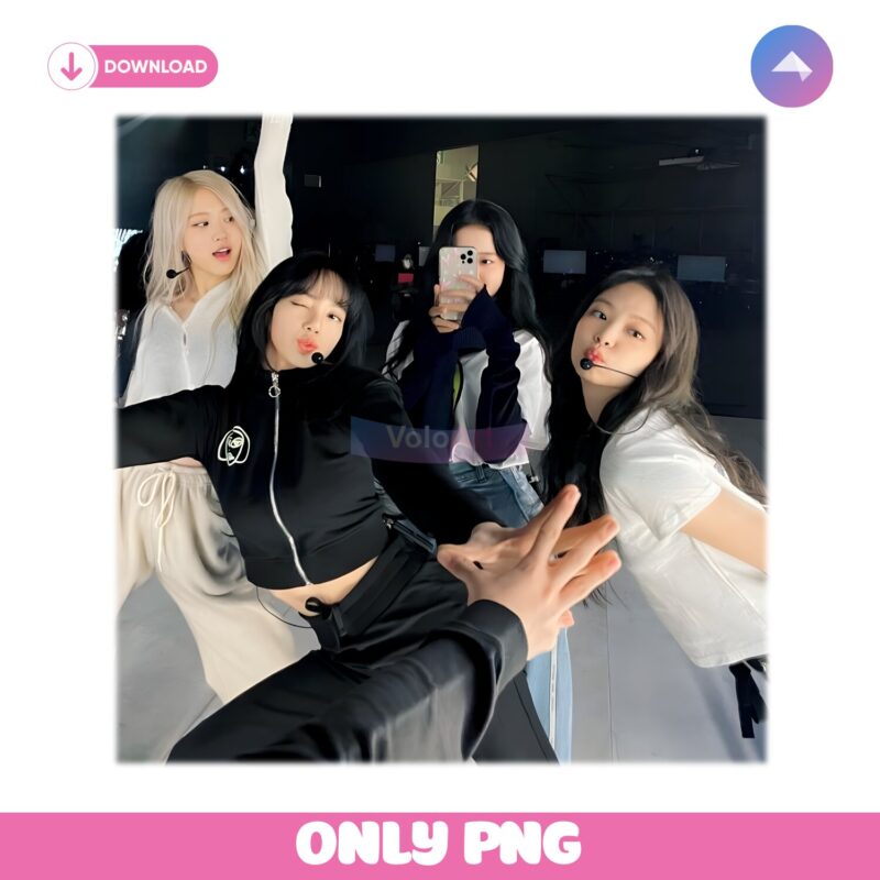 Blackpink The Show Group Pose Tour Inspired Kpop Concert PNG