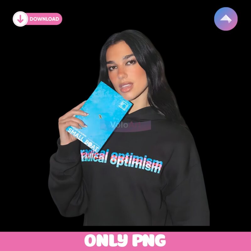 Dua Lipa Radical Optimism Retro Fan Art PNG