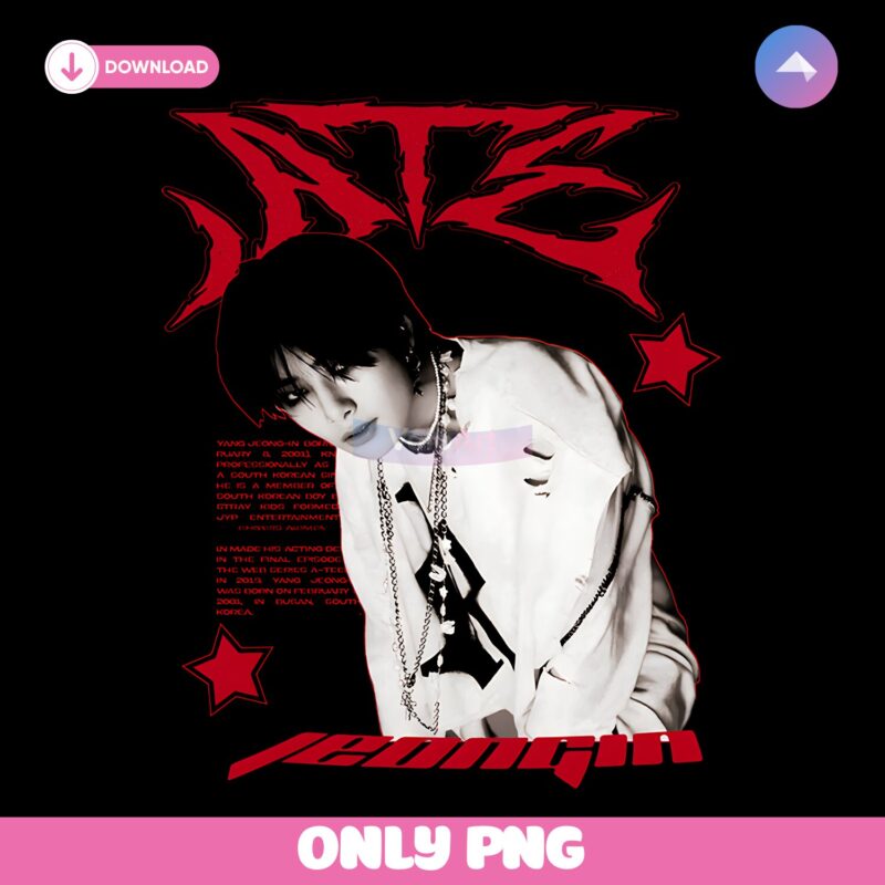 Stray Kids Jisung Han Red Grunge Style Kpop PNG