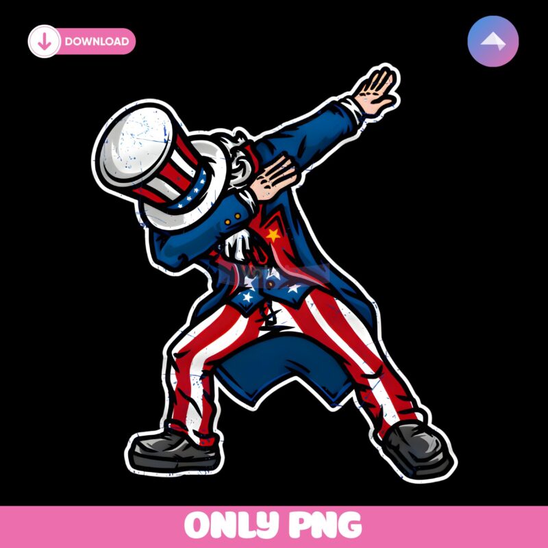Uncle Sam Dabbing Usa Patriotic 4Th Of July PNG
